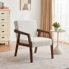NicBex Modern Accent Chair Mid Century Arm Chair with Upholstered with Wood Legs Comfy Chair for Living Room, Bedroom - 2 of 4
