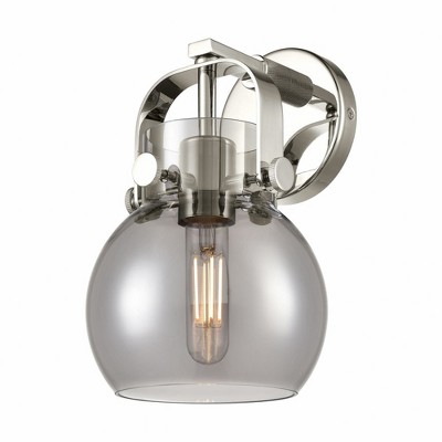 Pilaster II Sphere - 1 Light Wall Sconce In Industrial Style-9.75 Inches Tall and 6.5 Inches Wide