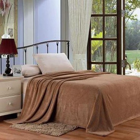 Microfiber Plush Polyester Warm Cozy Throw Blanket 4 Sizes By Plazatex :  Target