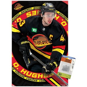 Trends International NHL Vancouver Canucks - Quinn Hughes 24 Unframed Wall Poster Prints - 1 of 4