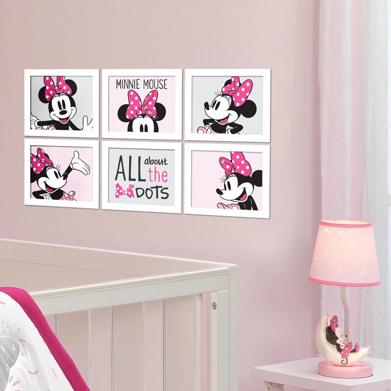 Lambs & Ivy Disney Baby Minnie Mouse Unframed Nursery/Child Wall Art, 5 of 6