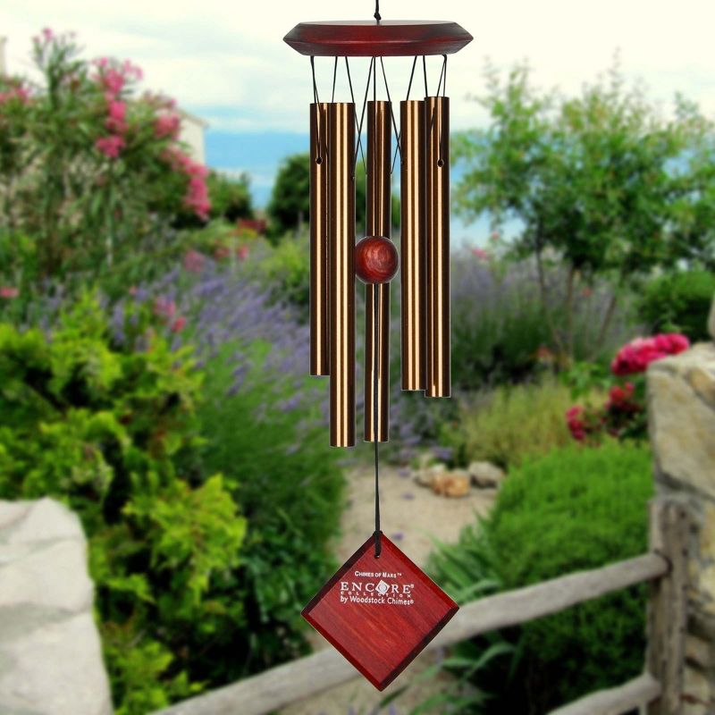 Woodstock Windchimes Chimes of Mars Verdigris, Wind Chimes For Outside, Wind Chimes For Garden, Patio, and Outdoor Décor, 17"L, 2 of 8