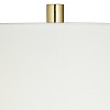 Possini Euro Design Wayne 29 1/4" Tall Modern Glam End Table Lamp USB Port Brass Finish Metal Crystal Single White Shade Living Room Charging Bedroom - 3 of 4