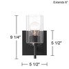 Possini Euro Design Possini Euro Evette 9 1/4" High Black Wall Sconce - 4 of 4