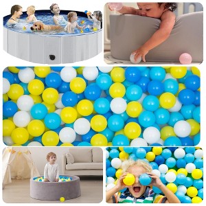 Vynxaria 1000 Count Colorful Phthalate-Free Ball Pit Balls for Kids - Safe & Durable Playtime Fun - 1 of 4