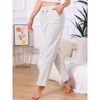 INSPIRE CHIC Cotton Modern Soft Comfy Pajama Bottoms Loungewear Pants with Drawstring - 2 of 4