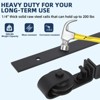 Sliding Door Hardware - Bi-Folding Track Kit for 2/4 Closet Doors, Heavy Duty Side Mounted Roller, Smooth Quiet Operation, Easy Install (No Door) - 4 of 4