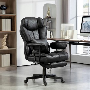 Resenkos Home Office Chair Computer Chair,396Lbs. Big And Tall Office Chair, Executive Office Chair With Footrest,Black - 1 of 4