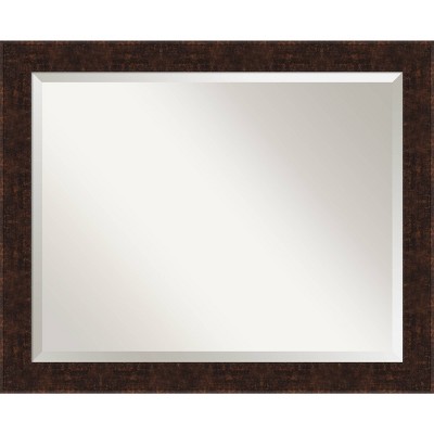 32 X 26 William Narrow Framed Bathroom Vanity Wall Mirror Bronze