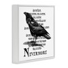 Stupell Industries Creepy Halloween Black Crow Raven, 17" x 17" - 3 of 4