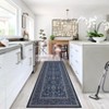 COZONY Vintage Floral Washable Rug, Large Non-Slip Area Carpet, Low Pile Soft Indoor Rug for Living Room, Bedroom, Kitchen, Laundry Room - 2 of 4