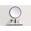 Elegant Lighting Pier 21 inch LED Mirror with Adjustable Color Temperature 3000K/4200K/6400K in Black - 2 of 4