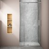 ONWITH 32 to 36 in. W x 72 in. H Framed Pivot Shower Door in Chrome with Clear Glass - 3 of 4