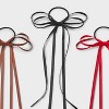 Satin Double Bows on Ponies Hair Clip Set 3pc - Wild Fable™ Brown/Black/Red - 3 of 3