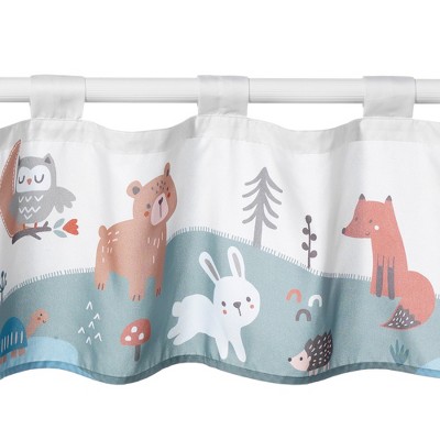 Sage Green and Cream Animal Nursery Window Valance