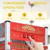 KWPZQEB Popcorn Machine Cart, Movie Theater-Style Popcorn Machine Maker with 3-Switch Design, 12 Oz Kettle Makes Up to 32 Cups for Events,Home Theater - 4 of 4