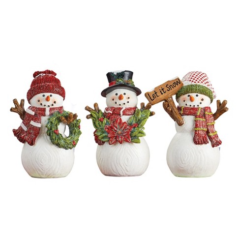 Snowman Couple Magnetic Salt and Pepper Shaker Set Christmas Winter -  www.