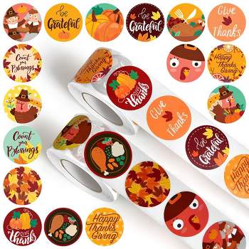 Fun Little Toys Thanksgiving Sticker Rolls, 1000 pcs