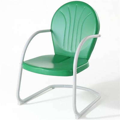 Steel Metal Chair in Grasshopper Green-Pemberly Row