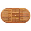 vidaXL Garden Table Reddish-brown Solid eucalyptus wood Medium - 4 of 4