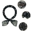 INSPIRE CHIC Women's Chiffon Scarves Floral Print Square Neckerchief 25.6" X 25.6" - 4 of 4