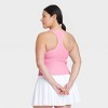 Women's Seamless Racerback Ribbed Tank Top - All In Motion™ - 4 of 4
