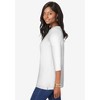 Jessica London Women's Plus Size Stretch Cotton Boatneck Tunic - 4 of 4