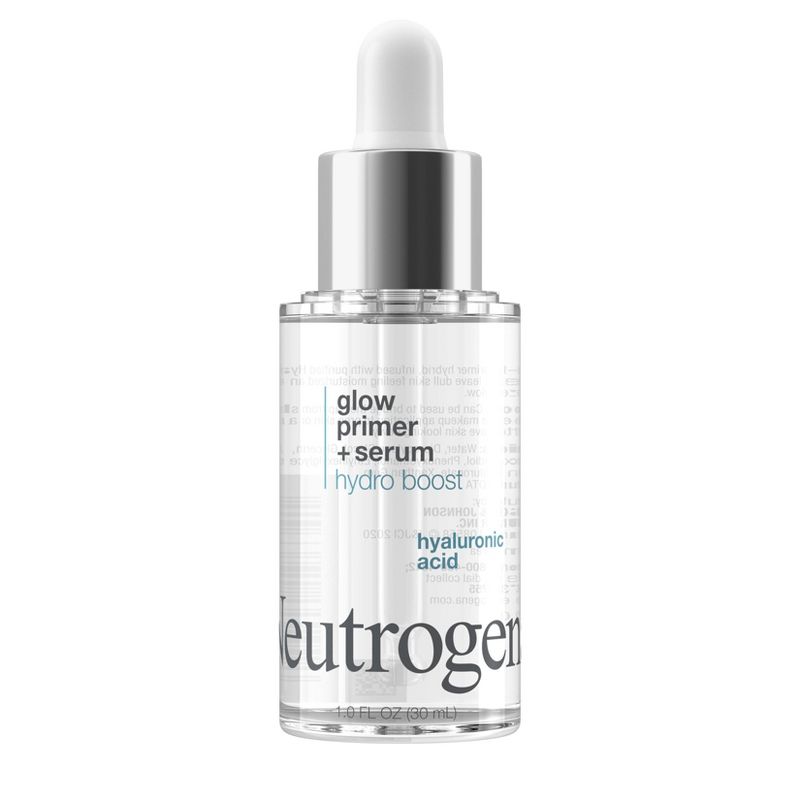 Neutrogena Hydro Boost Glow Booster Primer &#38; Serum, Infused with Purified Hyaluronic Acid, 1 of 7