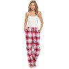Casual Nights Women's Flannel Pajama Sleep Pants, Super Soft Plaid Pjs Bottoms - 2 of 4