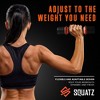 SQUATZ Adjustable Weight Dumbbells - Customizable Removable Weight Bars - Non-Slip Neoprene Design - 4 of 4