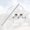 Unique Bargains M8 Steering Suspension Tie Rod for 49cc Electric ATV Go Kart 2Pcs Silver Tone - 3 of 3