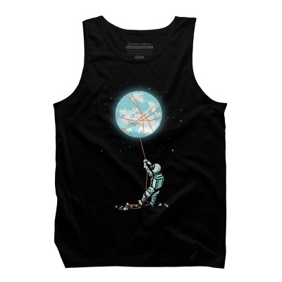 Men's Design By Humans Moon catcher By radiomode Tank Top