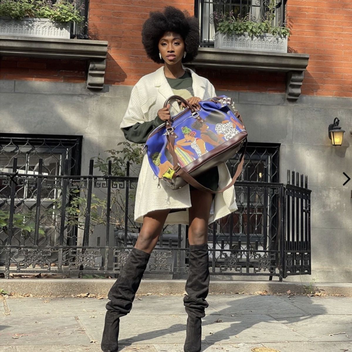 Pardon My Fro Weekender Travel Bag - thumbnail 4