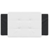 vidaXL Headboard Cushion Black and White 39.4" Faux Leather - 4 of 4