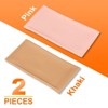 Unique Bargains PU Leather Soft Portable Storage Scratch-Resistant Eyeglasses Bag 2 Pcs - 3 of 4