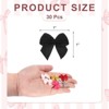 Unique Bargains Craft DIY Gift Packaging Accessories Satin Mini Flower Bows - 2 of 4