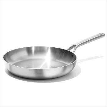 OXO 12" Mira Tri-Ply Stainless Steel Open Frypan Silver