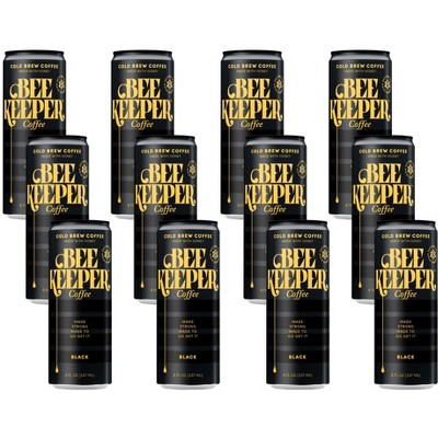 Beekeeper Cold Brew Black Coffee - Case of 12/8 fz