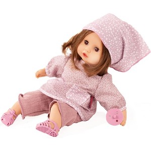 Gotz Muffin Soft Mood 13" Cuddly Baby Doll with Brown Hair to Wash and Style - 1 of 4