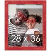 PosterPalooza | Shabby Chic Red Picture Frame - UV Acrylic, Foam Board Backing, Hanging Hardware - 2 of 4