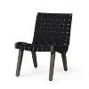 Syemin Patio Accent Chairs Set of 2, Outdoor Chair with Breathable Sling Fabric for Lawn, Garden and Porch, Black, 20.25"*28"*29.75" - 3 of 4
