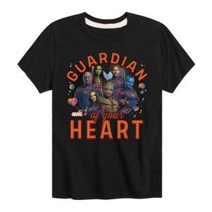 Boys' - Marvel - Guardian Of Your Heart Valentine Short Sleeve Graphic T-Shirt - 1 of 4