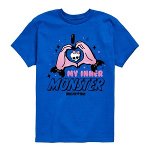 Boys' - Monster High - I Heart My Inner Monster Short Sleeve Graphic T-Shirt - 1 of 4