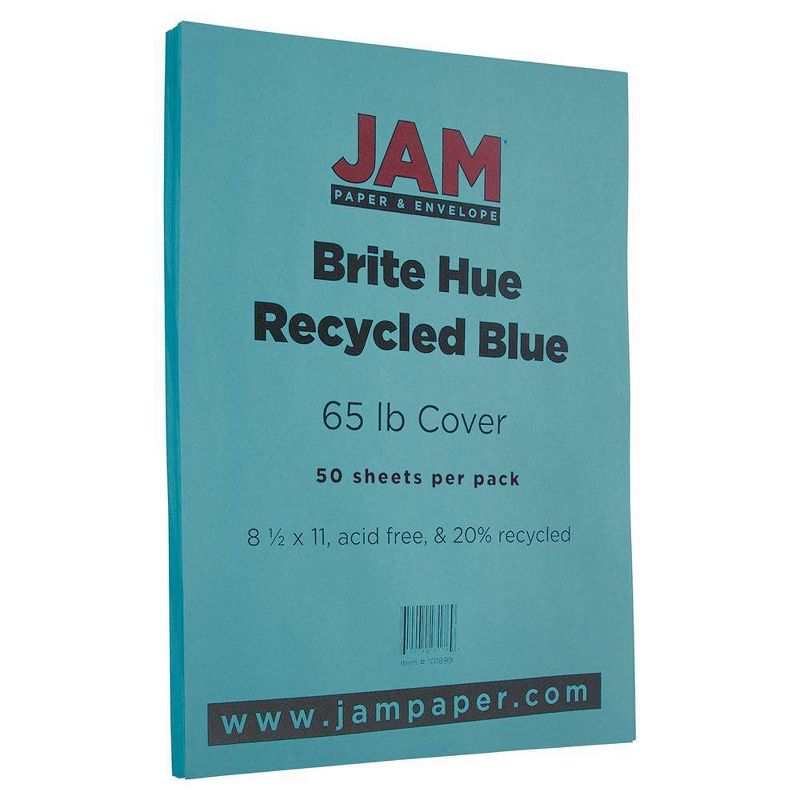 JAM Paper Brite Hue 65lb Cardstock Paper 8.5" x 11" 50pk, 1 of 4