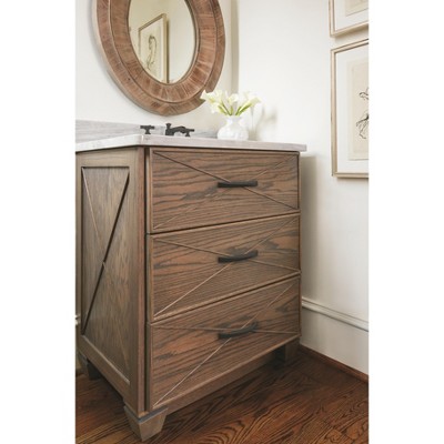 Matte Black Modern Arch Cabinet Pull with Mounting Hardware