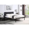 NicBex Modern Twin/Full/Queen Size Metal Platform Bed Frame with Headboard,Large Under Bed Storage,Strong Metal Slats,Easy Assembly,White/Black - 2 of 4