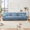 3-Seater Sectional Sofa Modular Deep Seat Sofa Couch Chenille Sofa Soft Comfy Upholstered Furniture Chenille Light coffee - 2 of 4