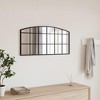 vidaXL Iron Arch Wall Mirror, 31.5"x15.7", Wall-Mounted, Clean Image, Black Frame, Ideal for Bedroom, Hallway, Living Room, Bathroom - 3 of 4