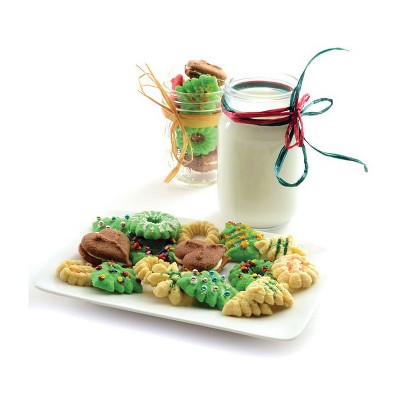 Stainless Steel Cookie and Icing Press with Black Handle and Storage Case