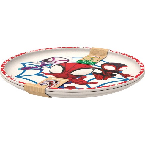  The Amazing Spider-Man 3D Square Dinner Plates (8) Party  Accessory : Home & Kitchen